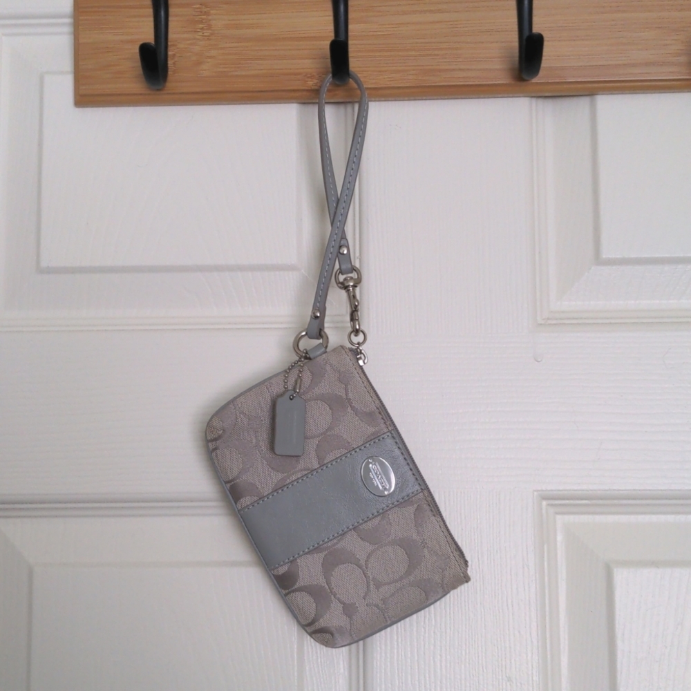 Coach Wristlet Silver